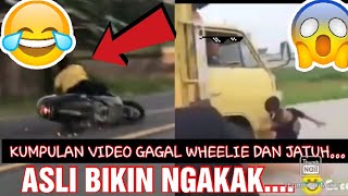 Kumpulan Video Gagal Wheelie Dan Jatuh Dijalan...lucu Bikin Ngakak