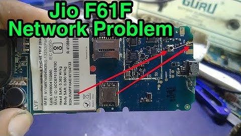 jio f61f network problem