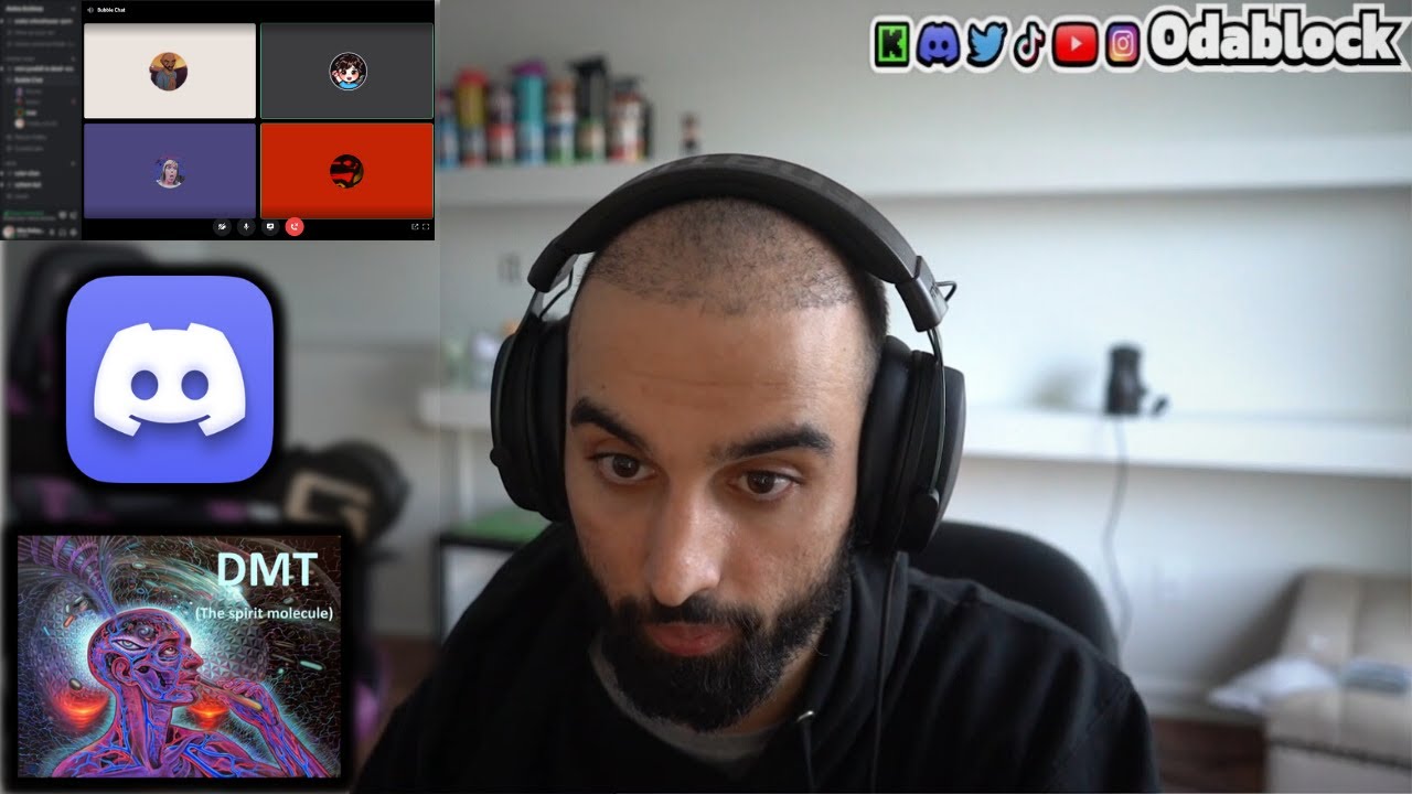 Odablock gets schooled on DMT by hippie viewer during Discord callins
