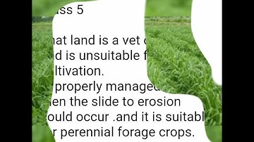 Land capability and classification.