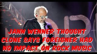 Jann Wenner Thought Clone Says Foreigner Does Not Belong In The Hall Of Fame