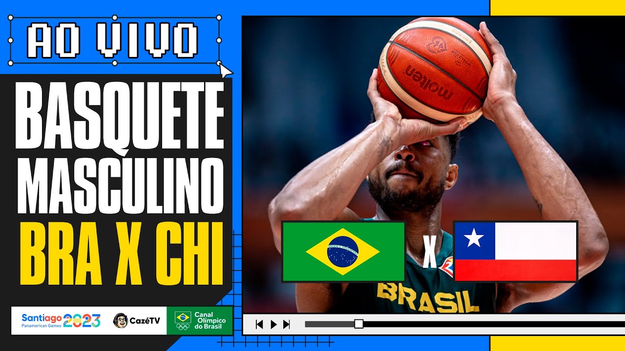 AO VIVO: BRASIL X CHILE | BASQUETE MASCULINO | PAN-AMERICANO 2023 NA CAZÉTV