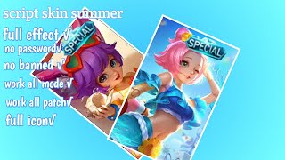 Script skin Nana summer,angela summer ||full effect + no password//