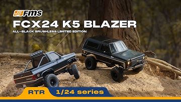 Introducing the FMS FCX24 K5 Blazer Brushless – All-Black Edition! Brushless Power!
