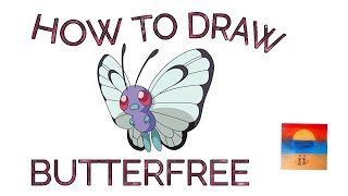 Pokémon Sword and Pokémon Shield! ⚔️🛡️  BUTTERFREE EASY STEP BY STEP DRAWING BUTTERFLY