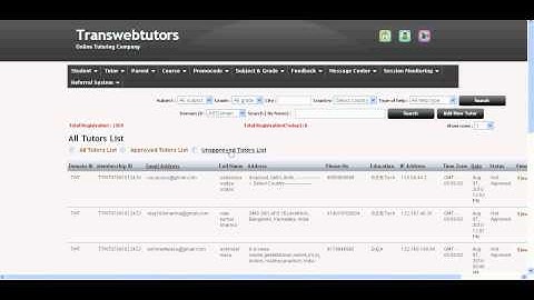 eTuBu-Admin Panel Approving Tutor