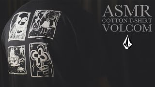 ASMR - Unboxing VOLCOM Organic Cotton T-shirt With Print [fabric sounds]