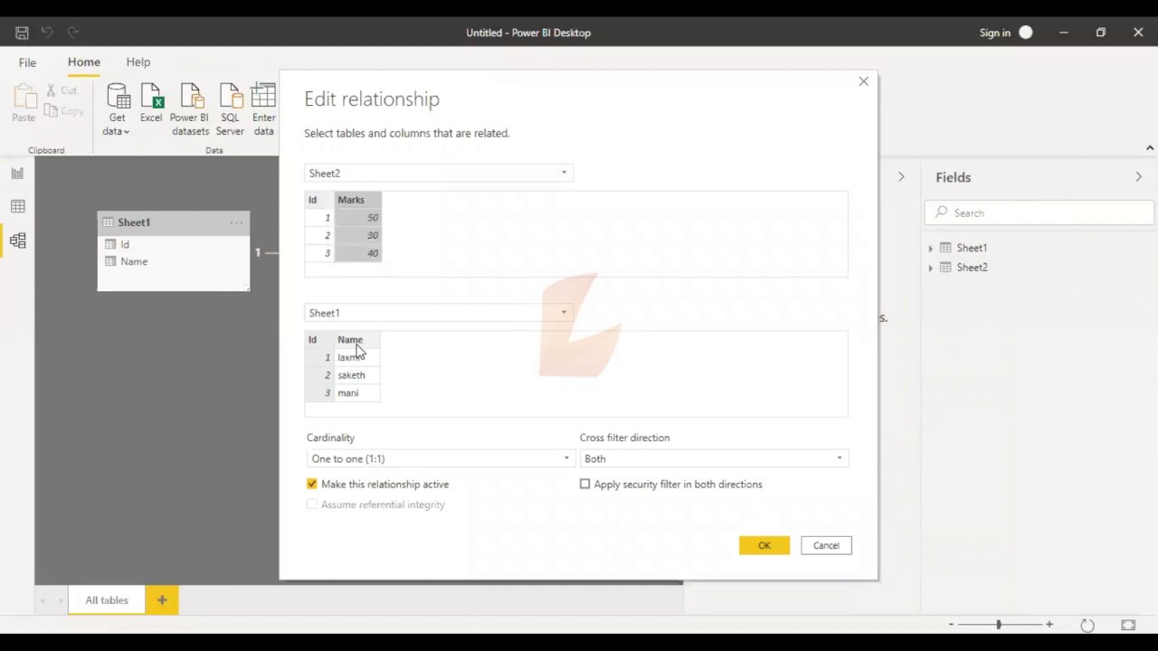 What Is Relationship Use Relationships In Power BI Telugu - YouTube