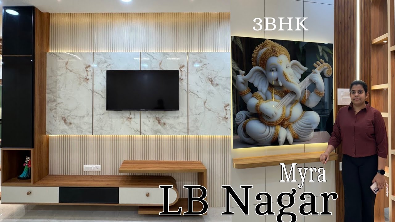 Modern 3BHK Full Home Interiors | West Facing | Expact  Project  | Myra Projects | LB Nagar | CASA