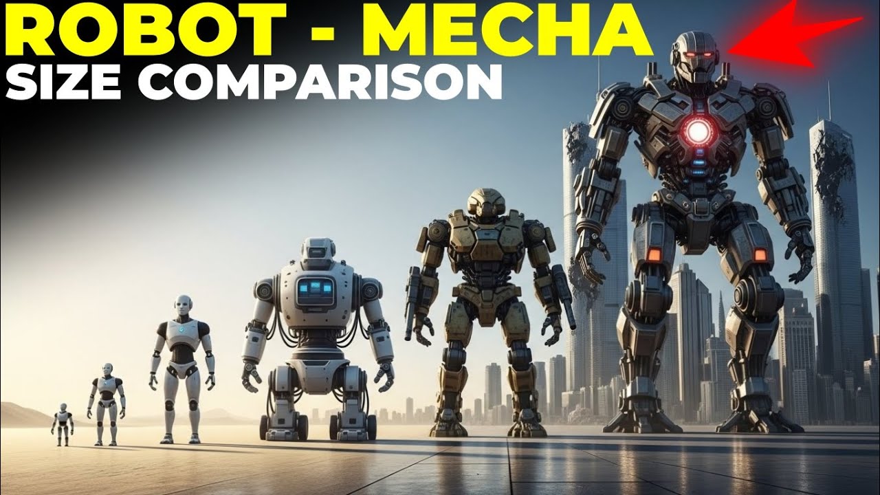 Robot Size Comparison 3D 🤖 | Smallest to Largest Robots Compared