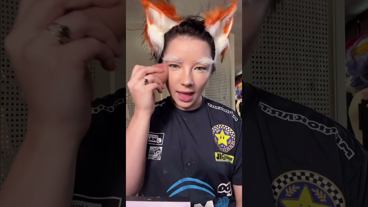 i glued my eyebrows for this #foxmccloud