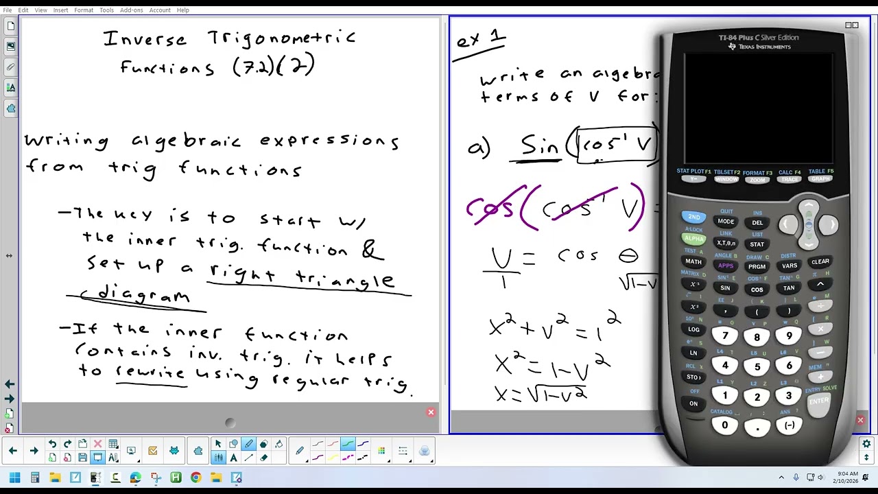 7.2(2) Inverse Trigonometric Functions 2-10-26