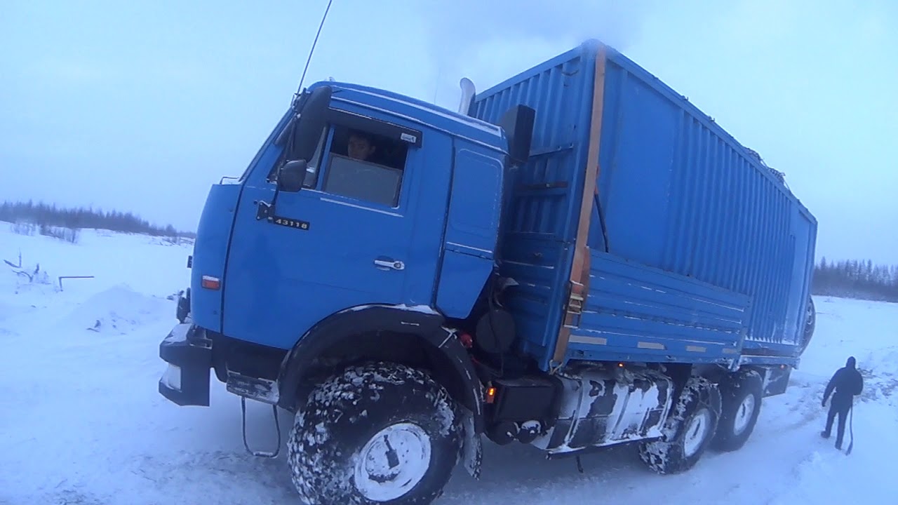 Камаз на зимнике