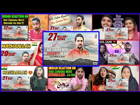 😍❤️🇮🇳india react on Farhan Ali Waris Har Zamana Mere Hussain Ka Hai Manqabat #REALITYMIXREACTION01