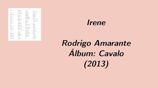 Irene (Letra) (Lyrics) - Rodrigo Amarante