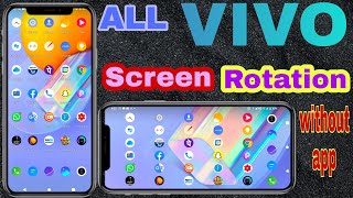 All Vivo Screen Rotation Without App| Mobile Ki Screen Kaise Rotate Kare|