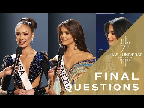 71st MISS UNIVERSE - Final Questions! | Miss Universe