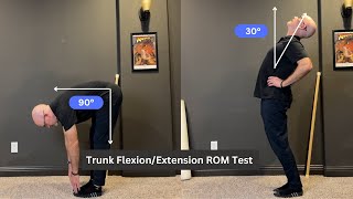 Trunk Flexion & Extension Range of Motion Test | Assess Core Flexibility