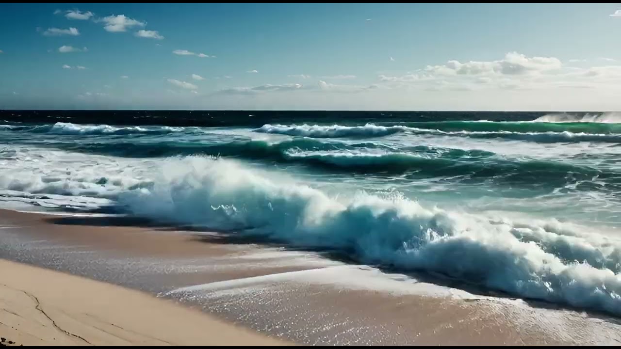 🌊 1 Hour of Gentle Ocean Waves | Relaxing Sea Sounds for Sleep, Study & Meditation