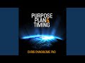 Purpose plan and timing live