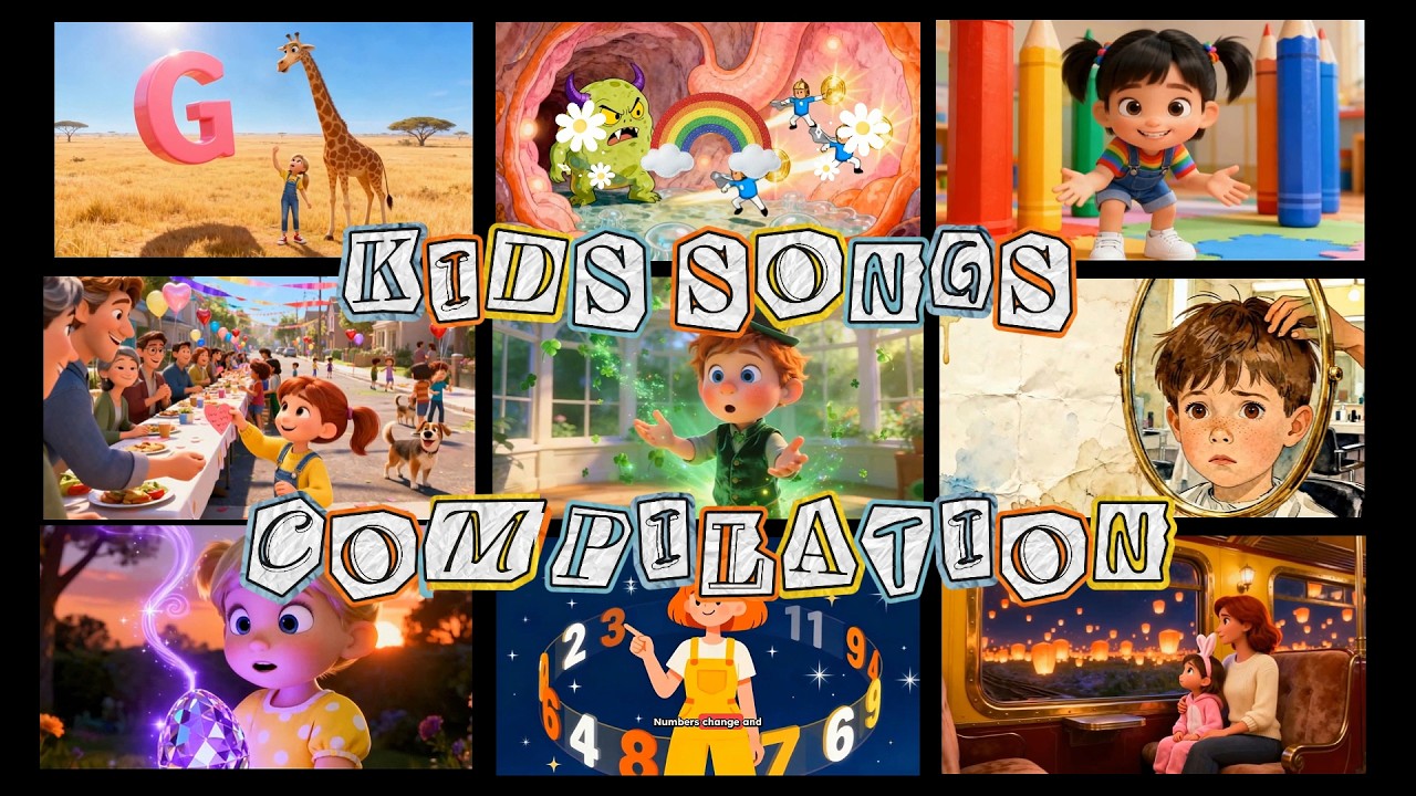 KIDS SONGS & LEARNING VIDEOS COMPILATION! - YouTube