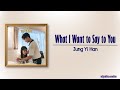 Jung Yi Han What I Want To Say To You Perfect Marriage Revenge OST Part 4 Rom Eng Lyric