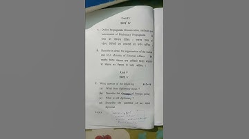 M.A pol sci 2nd yr... gurugram University...exam of theory and practice of diplomacy