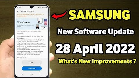 Samsung Phones Got New Software Update | OneUI 4.1 | 28 April 2022