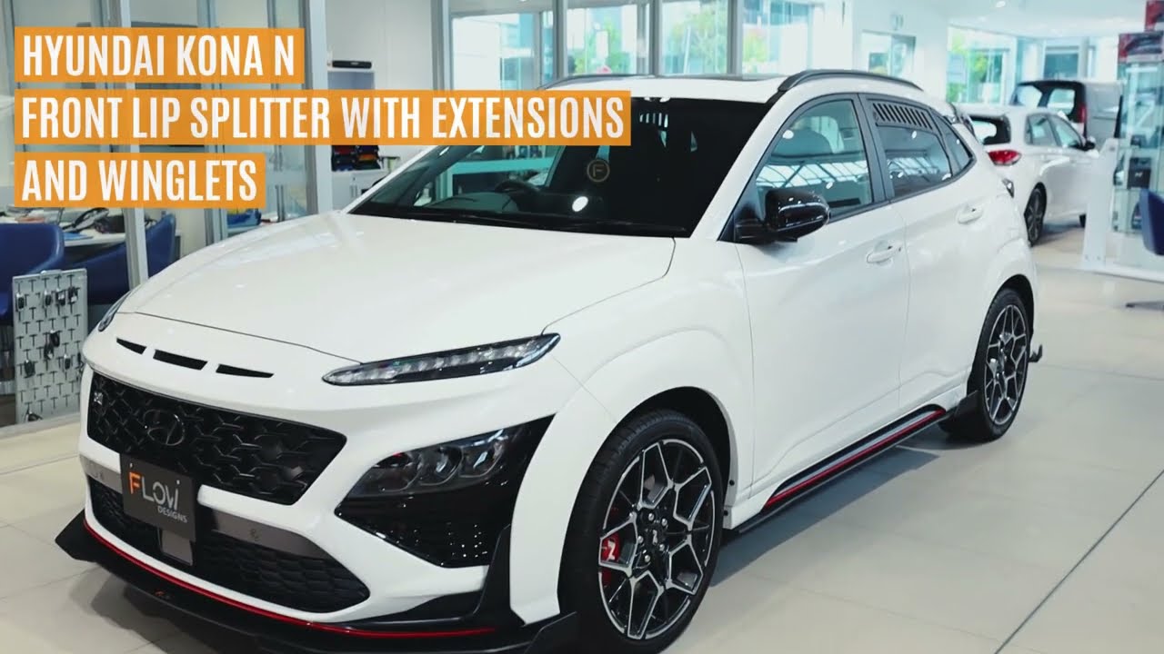 Hyundai Kona N Front Lip Splitter Range - YouTube