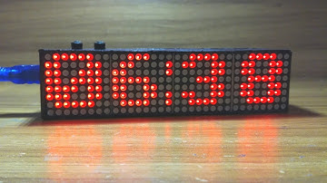 Arduino Real Time Led Matrix Clock with 12 Hour format (with tutorial included)
