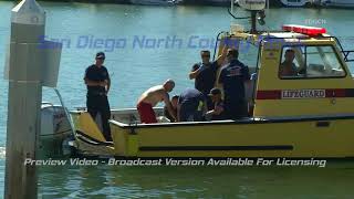 OCEANSIDE: Big Surf Prompts Ocean Rescue Of Man Pinned Against Jetty Rocks 10/7/17