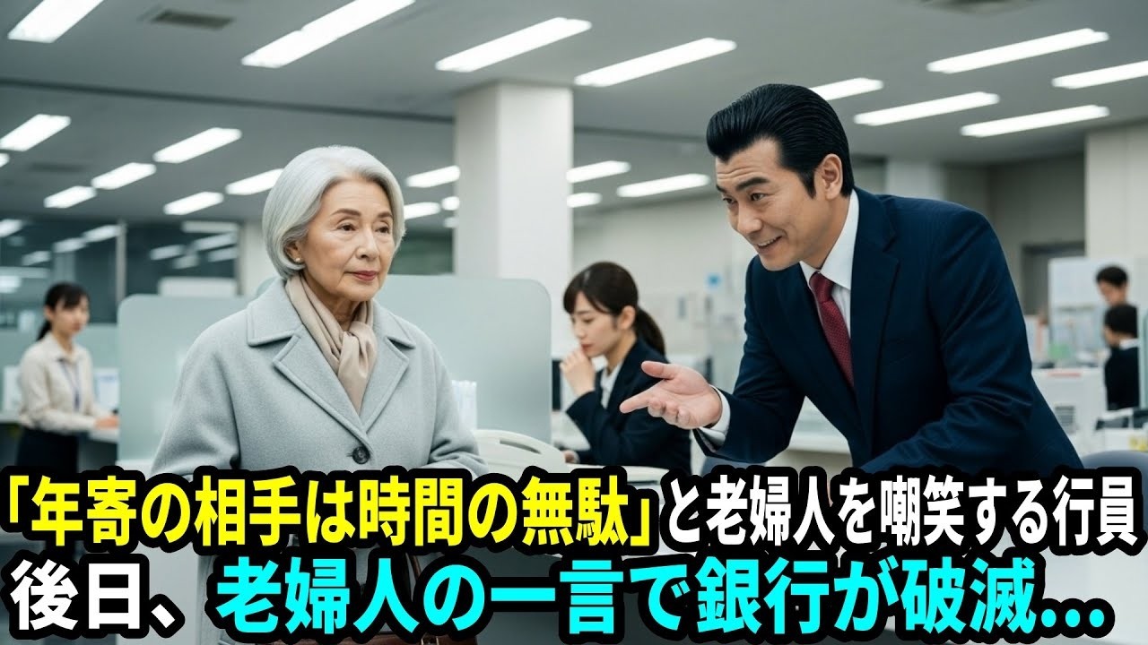 「全口座、解約でお願いします。」 老婦人を笑った銀行員。後日、彼女の一言で銀行が破滅した