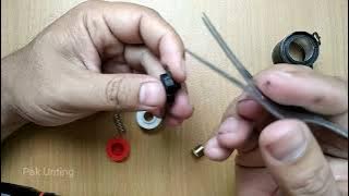 Cara membongkar dan memasang saklar senter cree LED XML T6 E17 COB