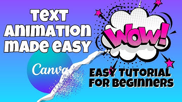 Simple Video Animations Using Text, Easy Canva Tutorial #textanimation