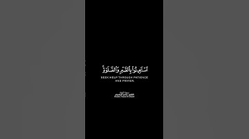 يا أيها الذين آمنوا استعينوا بالصبر شاشة سوداء | كرومات قرآن كريم بصوت #ياسر_الدوسري | #سورة_البقرة