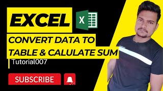 Convert Data Into Table And Calculate Sum Part - 17