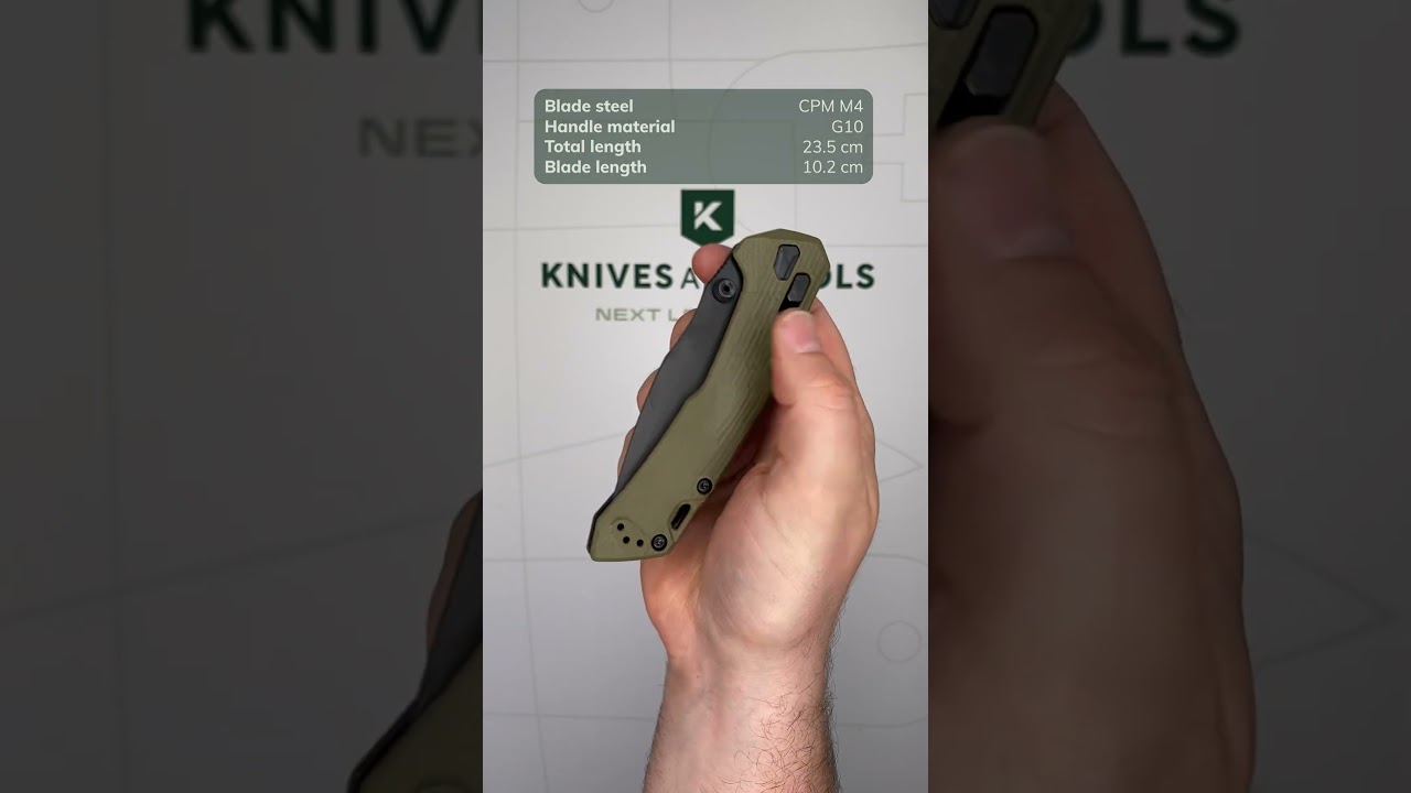 Zero Tolerance 0203, Black Cerakote CPM M4, OD-Green G10 zakmes