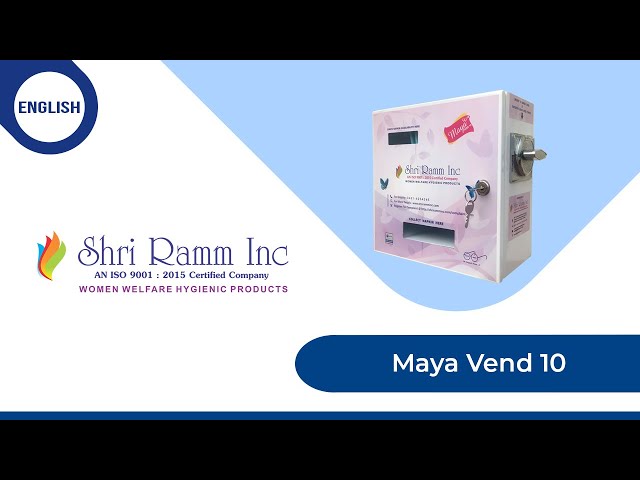 Maya Vend 10 | Sanitary Napkin Vending Machine | Demo | English