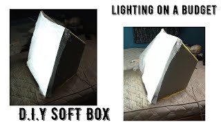 DIY SOFT BOX // AFFORDABLE AND CHEAP LIGHTING FOR YOUR YOUTUBE VIDEOS screenshot 2