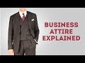 Business attire dress code for professional men