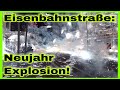 🧨Verrückte Pyroschlachten auf Leipziger Eisenbahnstraße‼️POLIZEI WIRD GETROFFEN🚓🚑Mehrere Verletzte🆘️ image