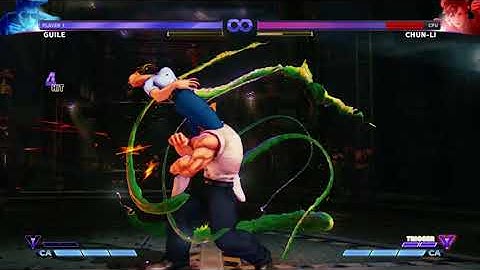 Street Fighter V Mysterious mod - Guile Combo Video