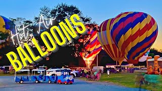 Hot Air Balloons / Balloon Set Up and Twinkle Flames / Hot Air Affair &quot;Rising Above Cancer&quot;