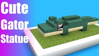 CUTEST MINECRAFT STATUES #23 | Alligator Tutorial
