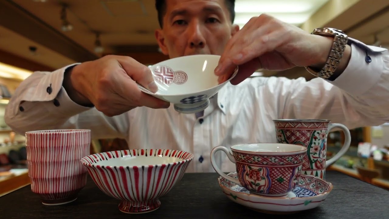 赤絵の器について解説しました - YouTube