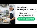 Serv Safe Manager's Course Chapter 1 Study Guide: Pass Your 2026 Exam First Try