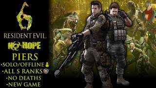Resident Evil 6 - Piers, No Hope Difficulty S Rank Playthrough, Solo, New Game, Deathless