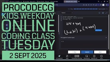 ProCodeCG Kids Weekday Coding Class - Tuesday - 2 Sept 2025