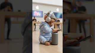 🤯BABY MONKEY Took Over the Apple Store! His iPHONE REACTION is PRICELESS💰