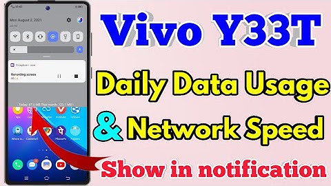 Vivo Y33T Network Speed Setting | Vivo Y33T Internet Speed Meter